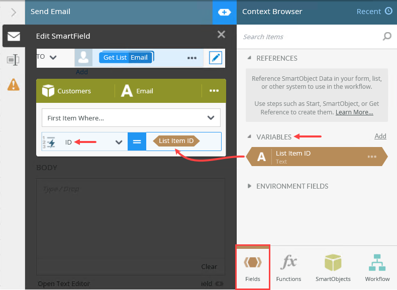 Edit Smartfield