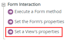 Set a View's properties