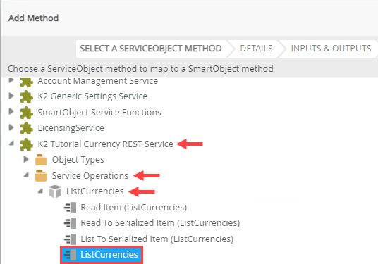 Add Service Object Method