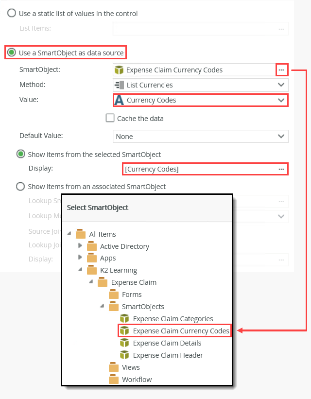 Configure SmartObject Data Source