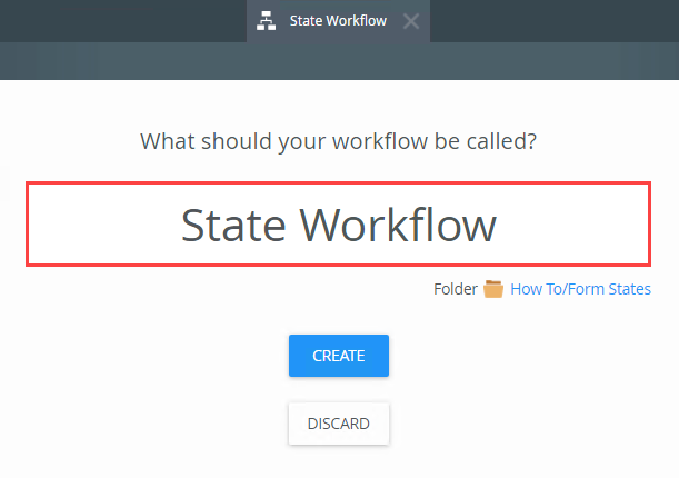 Create Workflow