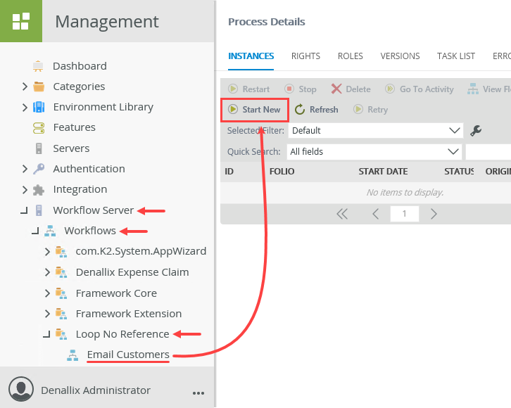 Start New Workflow Instance