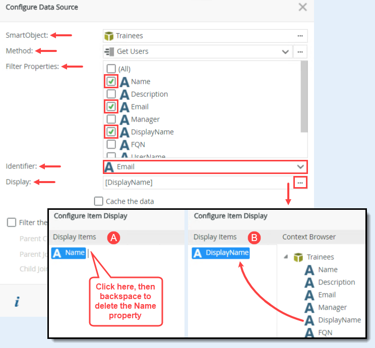 Configure SmartObject Properties