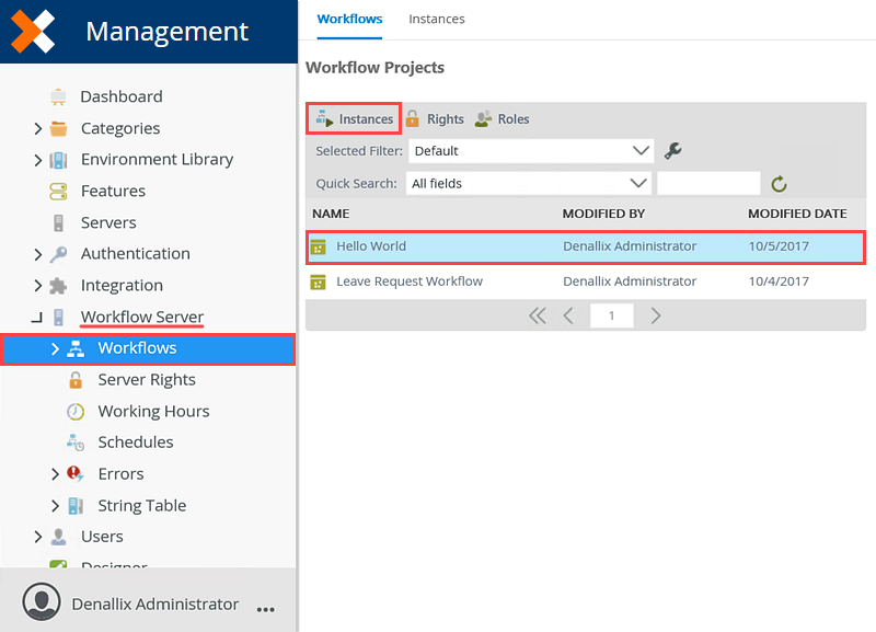 Starting a New Process Instance