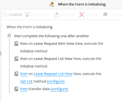 Form Initializing Rule