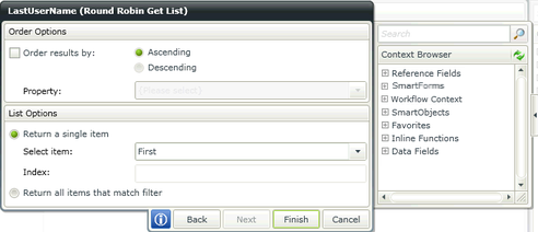 K2 Workflow Designer - Round Robin SmartObject