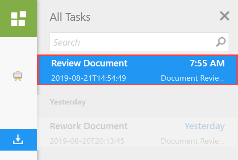 All Tasks Screen