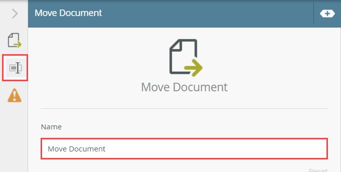 Move Document Step Label