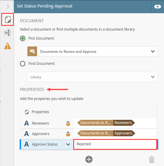 Congifure Update Document Properties