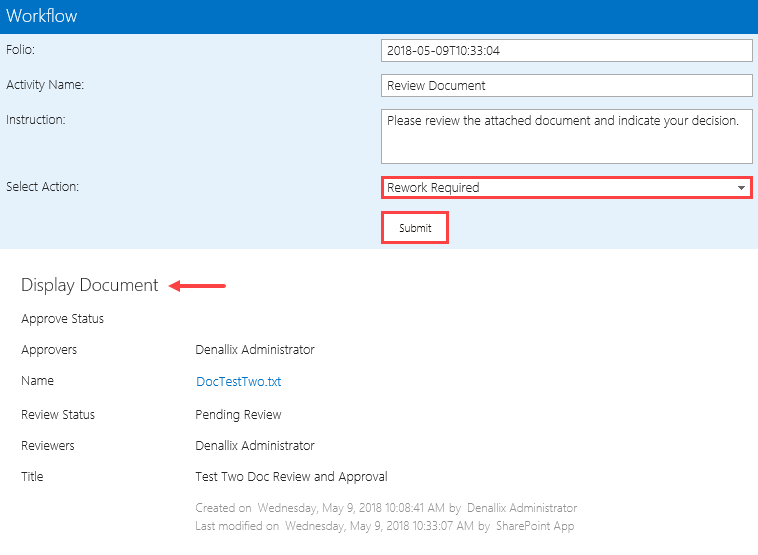 Workflow Task View