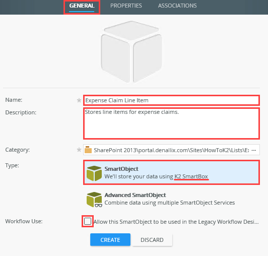 SmartObject General Settings