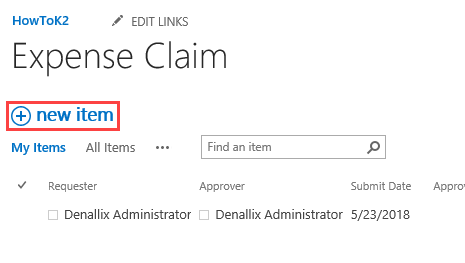 Add New Item to SharePoint List