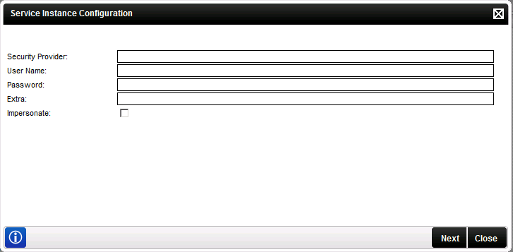 CRM Entity Service Instance Configuration