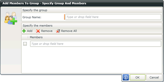 Add Members to Group Screen