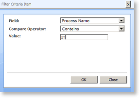 FilterCriteriaItem dialog box