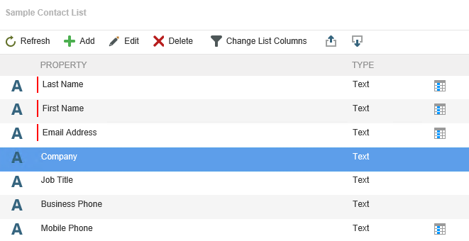 Edit a Data Field