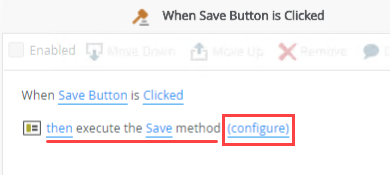 Configure Save Action