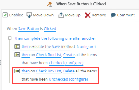 Delete Unchecked Action