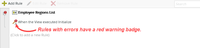 Red Warning Badge