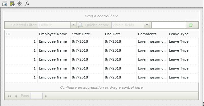 Leave Request List View