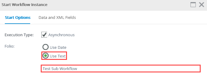Start Workflow Instance