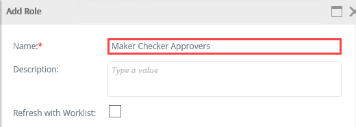 Maker Checker Role