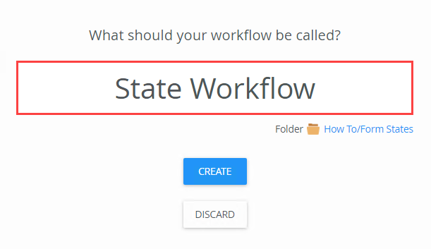 Create Workflow