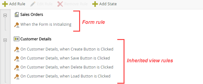 Form and View Rules