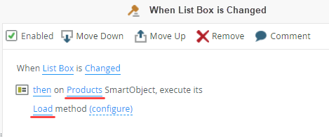 Select SmartObject and Method