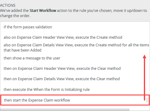 Move Start Workflow Action