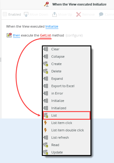 Change Method to List