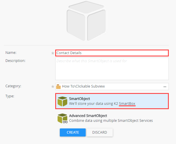 Create SmartBox SmartObject