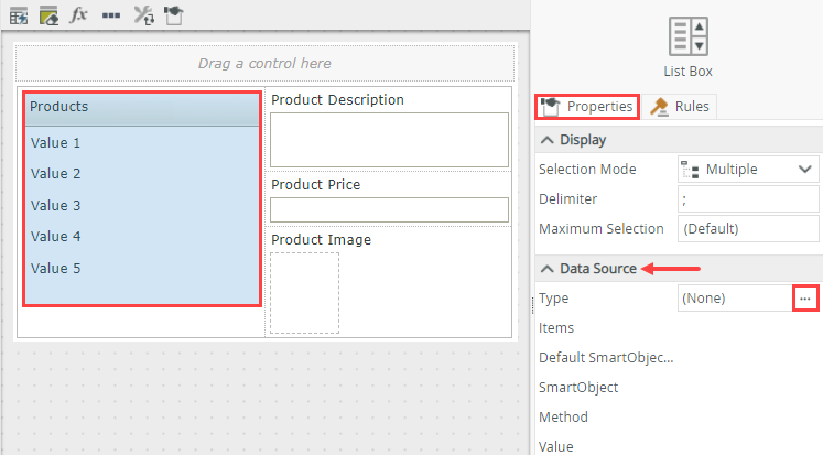 Open Data Source Editor