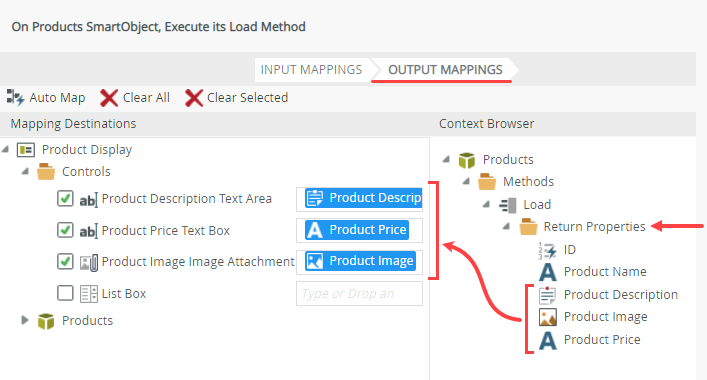 Output Mappings