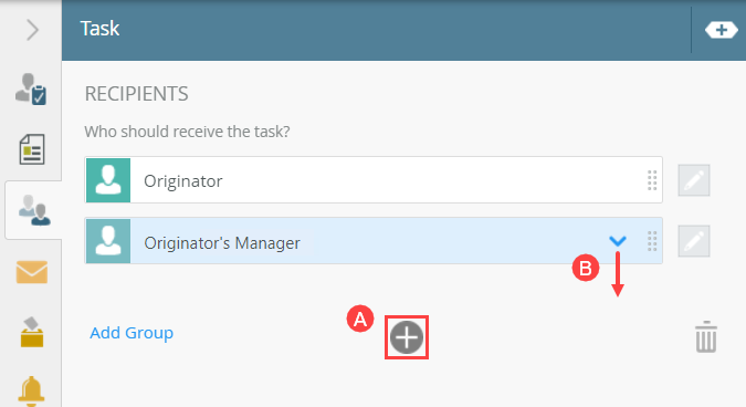 Adding Originator Manager as Task Recipient