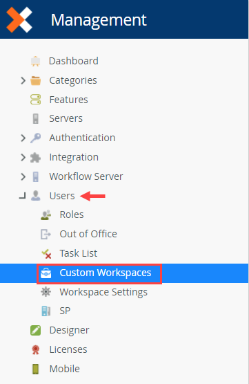 Custom Workspaces