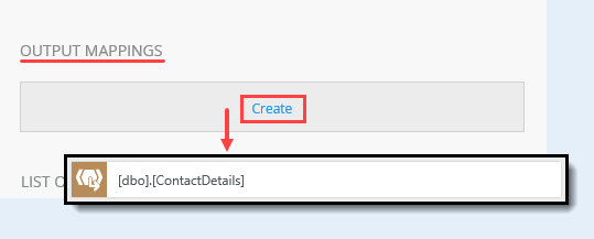 Create Output Mappings