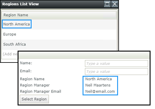 Subview Data Transfer