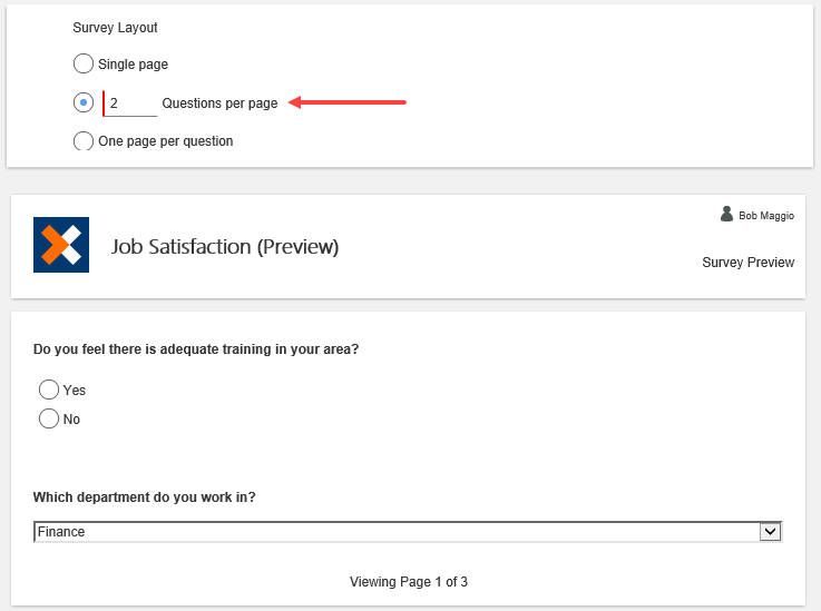 Survey Layout