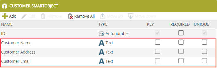 SmartObject Properties