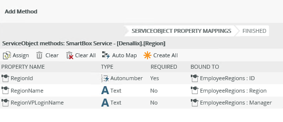 Mapping Properties Between SmartObjects