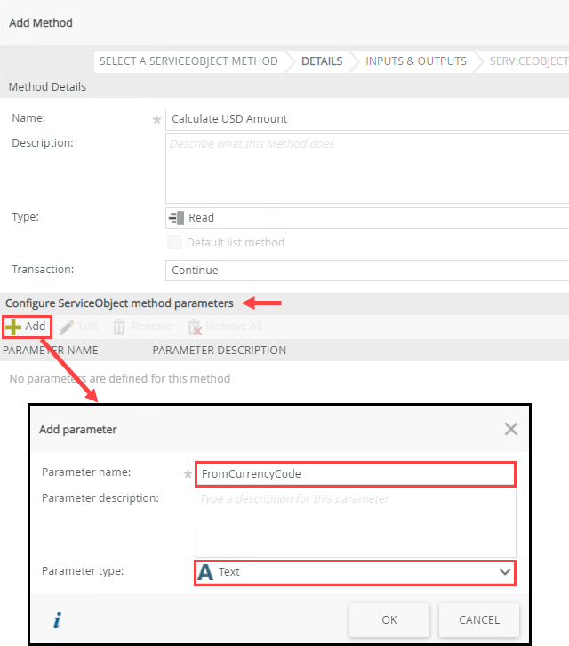 Adding a Parameter