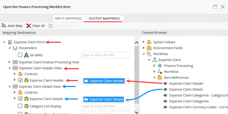 Worklist Mapping Output