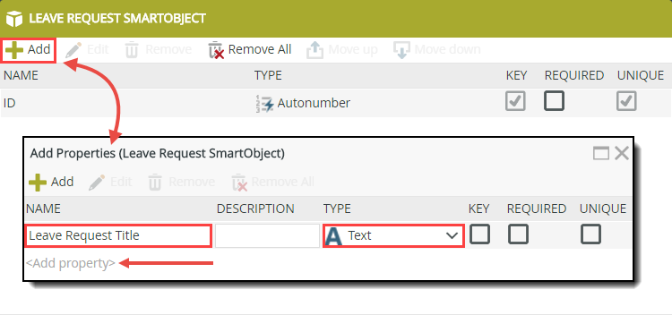 Add SmartBox SmartObject Properties