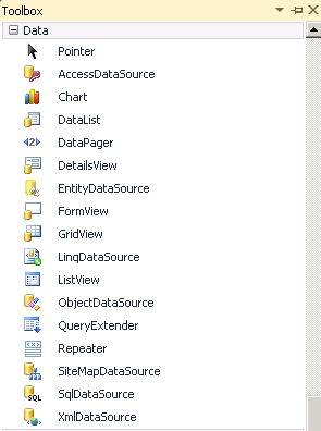 Data Section of the Toolbox