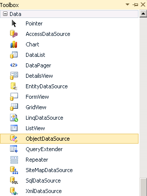ObjectDataSource Control