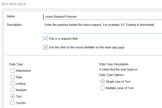 Change Field Properties