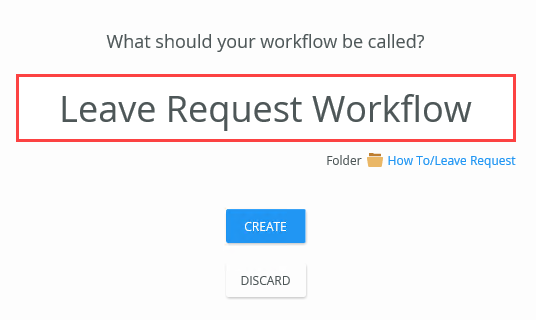 Leave Request Workflow