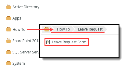 Select Leave Request Form