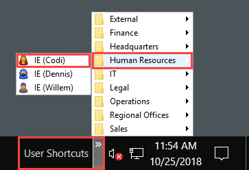 User Shortcuts